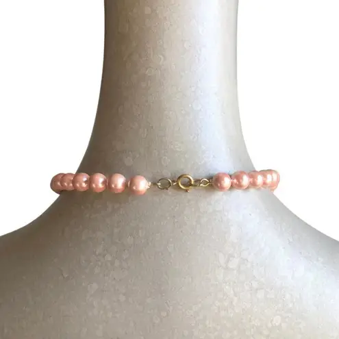 Three Beaded Medium Light Gray Small Pink Avon Marked Mini Ivory Necklace Bundle