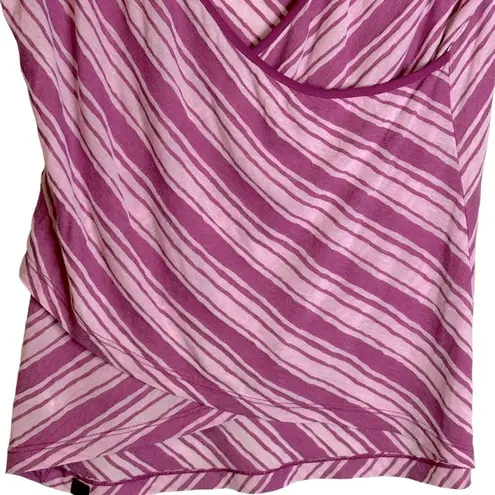 prAna  purple pink‎ diagonal stripe versatile wrap top W1SERE114 Women’s Medium