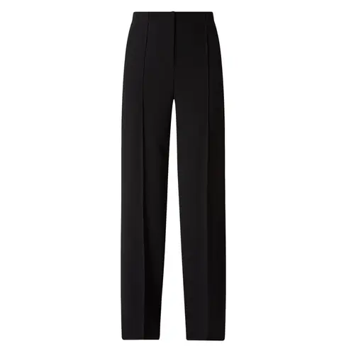 Emporio Armani NWT Stitched Crease Black Trousers