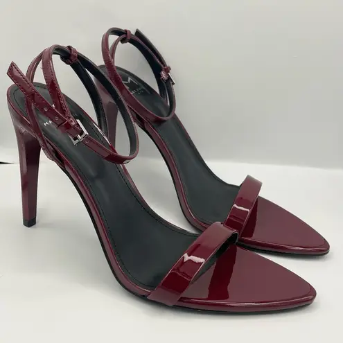 Marc Fisher  Caterina formal patent leather dark red stiletto heels women Size 8M