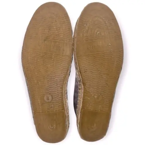 Soludos Women’s Size 8 Gray & White Tie Dye Canvas Slip On Espadrilles