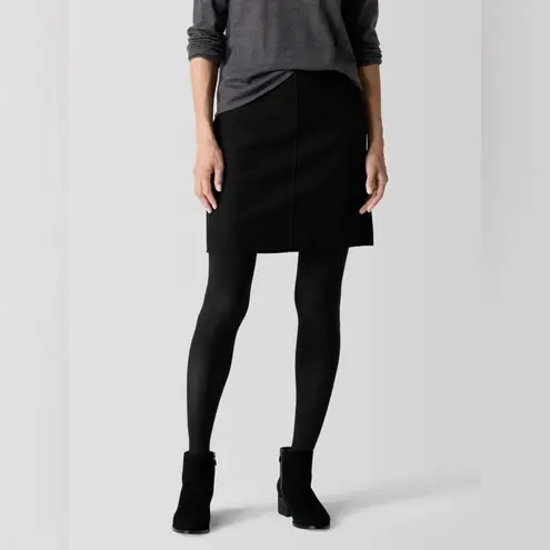 Talbots  Wool Blend Black Pencil Skirt Sz 12 Large Academia Preppy Office Classic