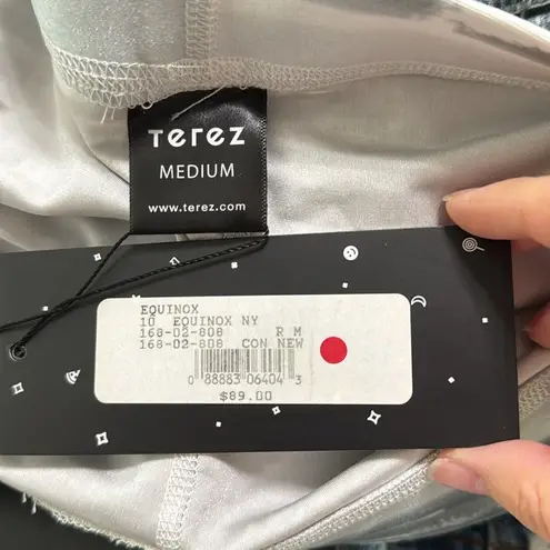 Terez for Equinox Urban Skyline Cityscape Print Black Gray White Leggings Size M