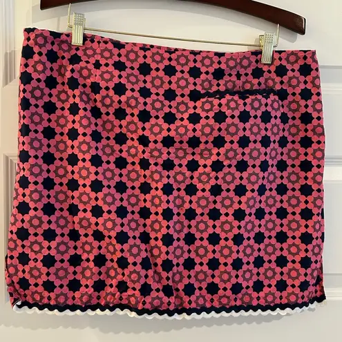 Golftini Skort Pink Navy Blue Size 14