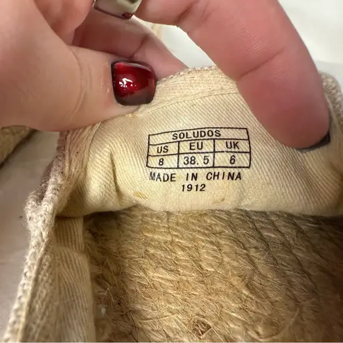 Soludos Embroidered Canvas Aperol Spritz Espadrille Flats 8