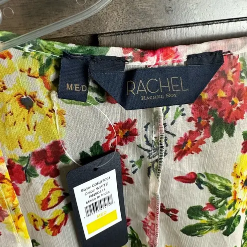 Rachel Roy Blossom Print Cover-Up Poncho Size M