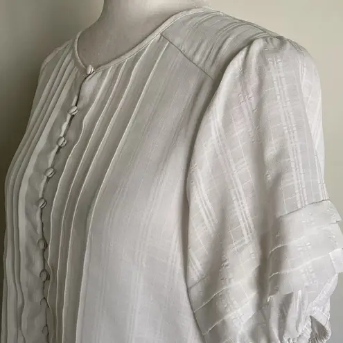 Walter Baker Kyra Pleated Front Short Sleeve Blouse