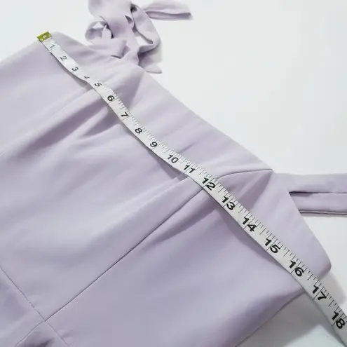 Dessy Collection Vivian Diamond Fit & Flare Long Gown Slit Bridesmaid Wedding Purple Size 10