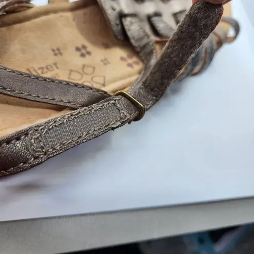 Naturalizer Jamboree N5 Comfort Womens Leather Sandals Gladiator Flats Size 10