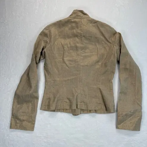 To The Max Linen Blend Suit Set Blazer Pants Career Interview Size 2 Tan - Image 10