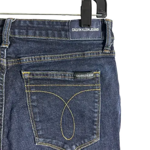 Calvin Klein Jeans Calvin Klein Women's Size 28x28 Blue Skinny Leg Dark Wash Cotton Blend Jeans