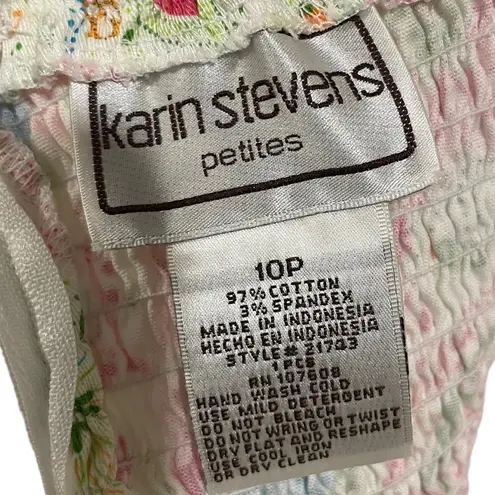 Karin Stevens Vintage 90s Hippie Eclectic Flower Power Sleeveless Padded Dress