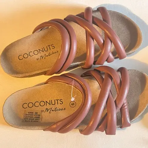 Coconuts by Matisse  Women's Zurie Brown Strappy Sandals Sz 9