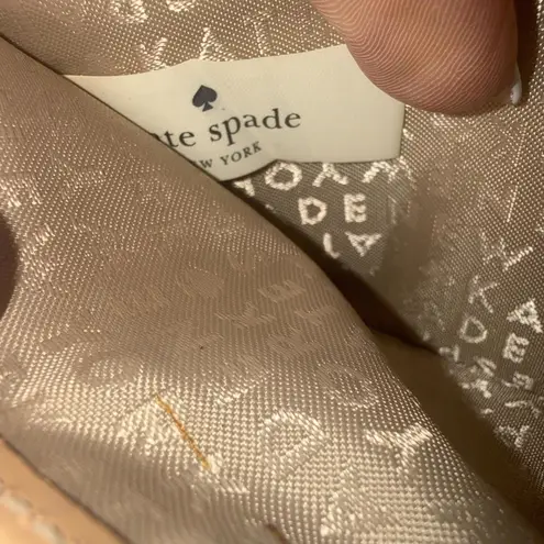 Kate Spade Teal Leather Minimalist Old Money Classic Folding Wallet Clutch Purse Blue