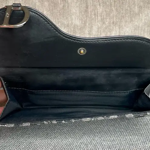 Christian Dior  Oblique Vintage Saddle Wallet in Black - Excellent Condition!