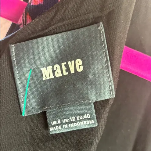 Maeve Anthropologie Elia Tropical Floral Open Shoulder Flutter Sleeve Dr…