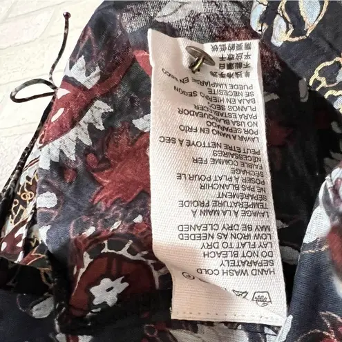 Cleobella Jillian Blouse in Avalon Block Print Size M