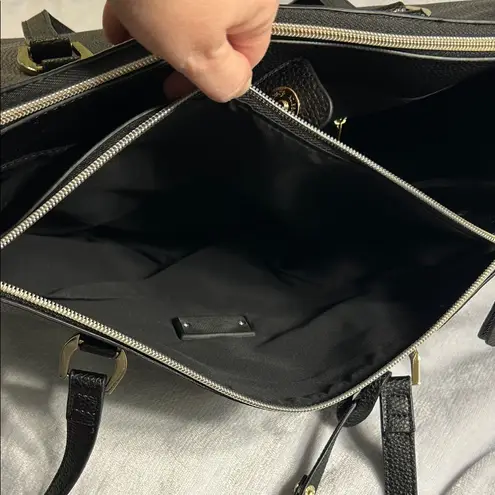 Swiss Gear RosaLyn 14” Laptop Black Leather Tote Bag