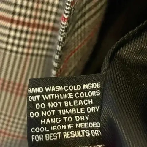 Walter Baker ‎ Women's Saundra Plaid Blazer Jacket in Grey Multi Size M Preppy