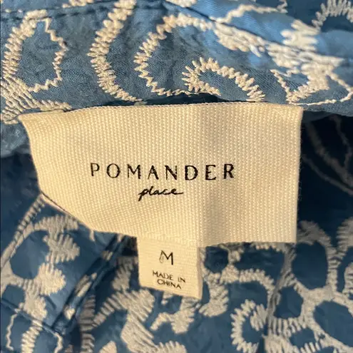 NWOT Tuckernuck POMANDER PLACE Riviera Painted Chintz Aurora Dress Size Medium Blue