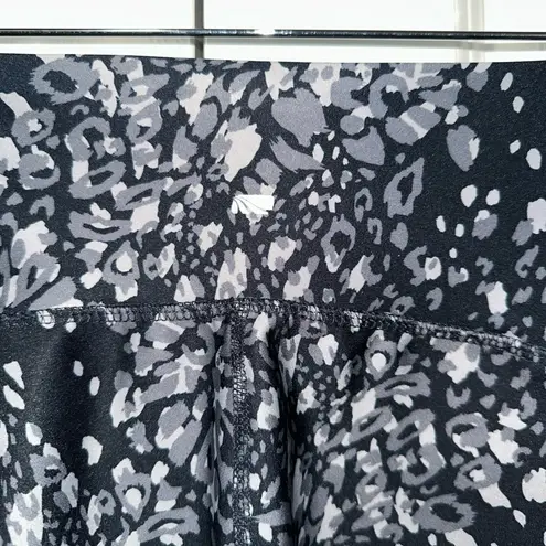 Marika Lightweight Leapord Print Biker Shorts S Black