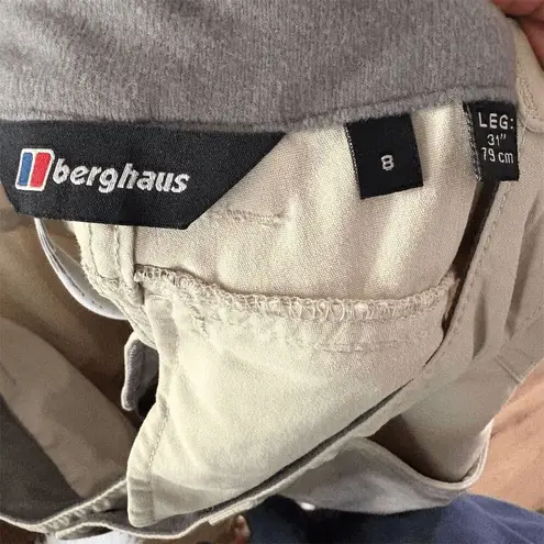Berghaus Women's Beige Cargo Pants Size 8 Outdoor Gorpcore Hiking Camping Tan