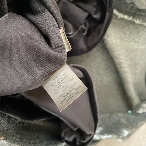 Julia Jordan Murky Green Black Mesh Cutout Sequin Sheath Dress S