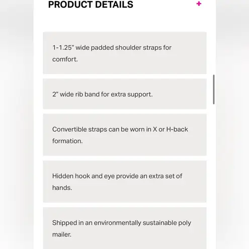 SheFit EUC FLEX SPORTS BRA MEDIUM Impact in blush Sz Small