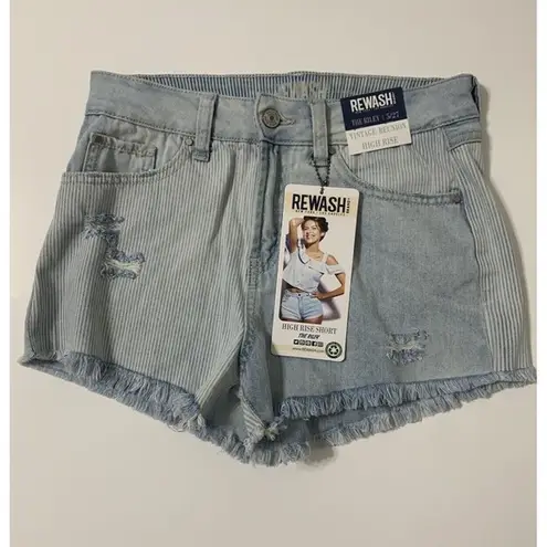 REWASH NWT  The Riley Vintage High Rise Patchwork Denim Shorts Size 5/27 (V20)