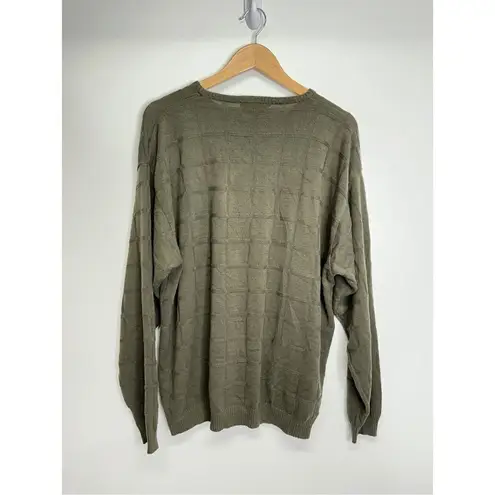 Geoffrey Beene  Sweater Womens Olive Green XL‎ Long Sleeve