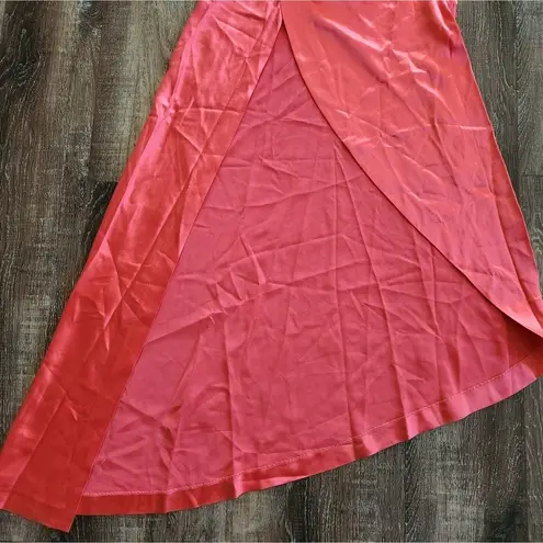 Retrofête Retrofete Sabrina Dress in Coral Size Small Halter Open Back NWT Maxi Sleeveless