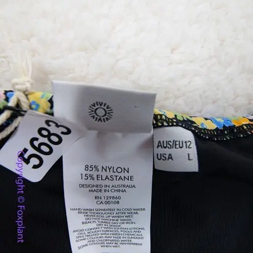 NEW Rhythm Free People Carrie Itsy Bikini Bottom, size L Blue Size L