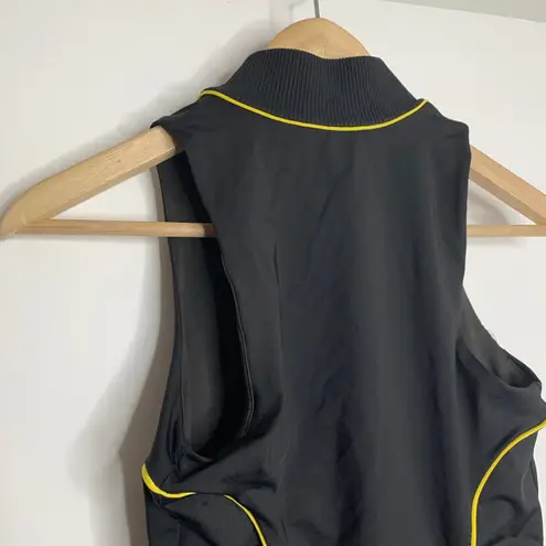 I am gia  Myra Crop Top Black Full Zip Womens XS