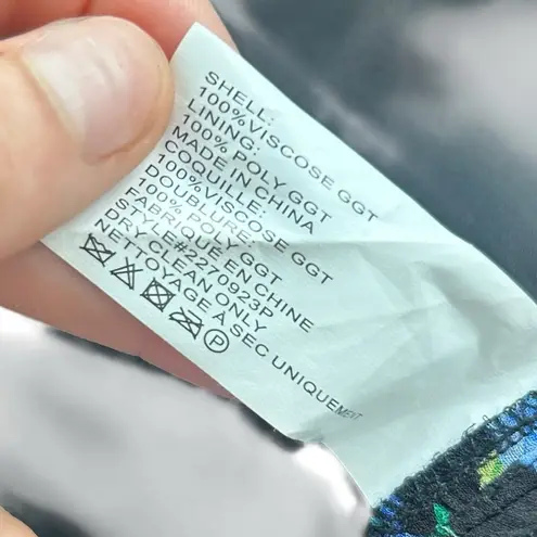 Shoshanna Kiana Mixed Floral Mini Dress Blue Black Size 4P