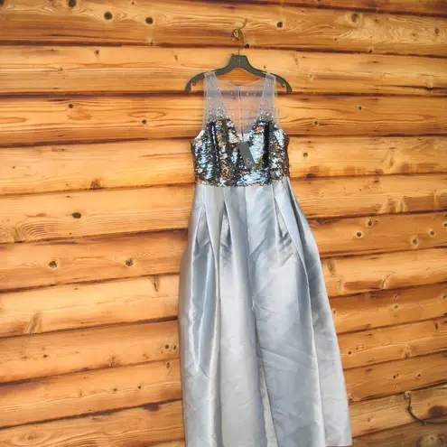 Sachin + Babi Womens Erica High Shine Gown Dress Pockets