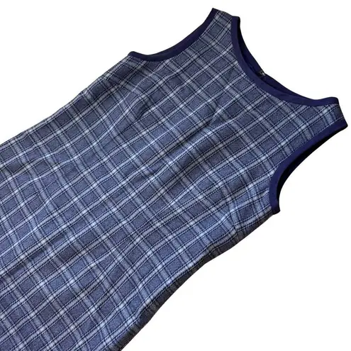Bob Mackie VTG Dress Size 6 Plaid Schoolgirl Sheath Academia Coquette Midi y2k