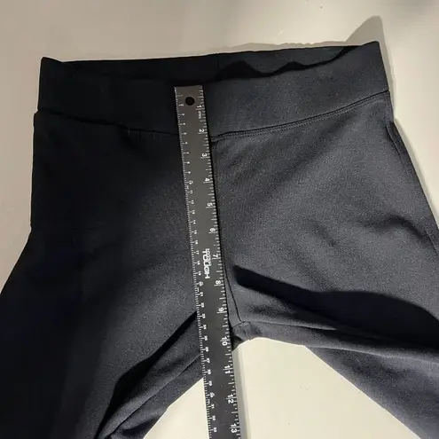 American Giant Pants Womens 4 Black No BS Kick Flare Crop Pull On Ponte Knit