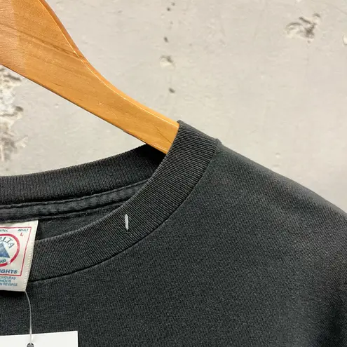 Guardians Paradise Asian Design Grunge Graphic White Tiger Black Tee Y2K Skater Size L