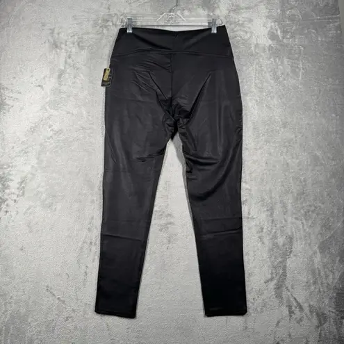 DG2 Diane Gilman Leggings Slim & Sleek Coated Figure Solution Black Large