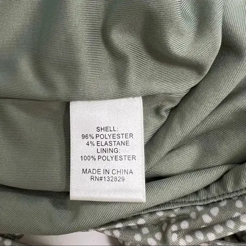 Lovers + Friends  Maysen Bodysuit Top in Sage Dot Cottage-core Coastal Size M