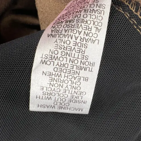 Democracy  "Ab"Solution British Khaki Mid Rise Crop Jeans Tummy Control Size 12