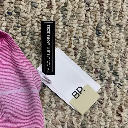 BP  Halter Midi Dress Purple Pink Diagonal Ombre Stripe - Size Small