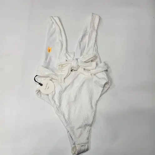 Tularosa  Seashell Maillot One Piece in Off White XS