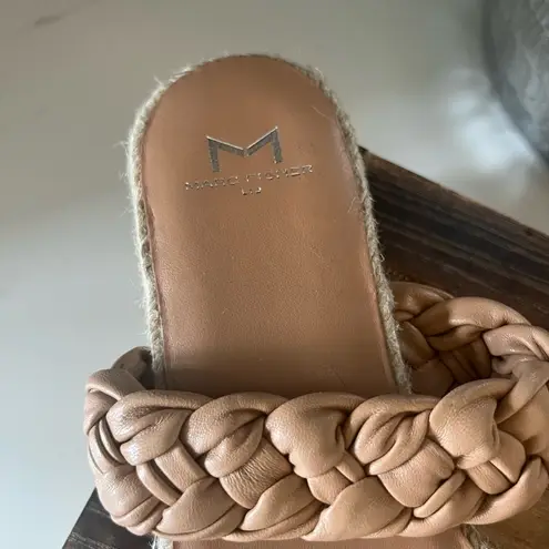 Marc Fisher  Jaimee Espadrille Slide Sandals in Tan