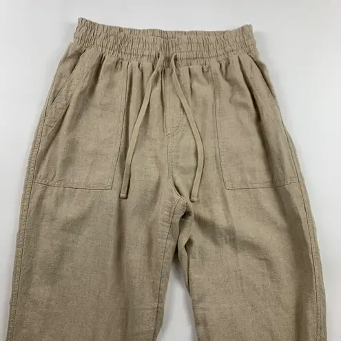 A New Day  Flax Linen Blend High Rise Pull On Jogger Pant M