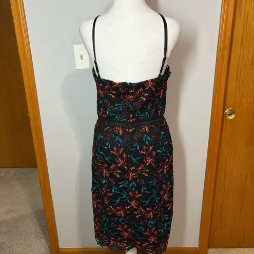 Chi Chi London Payge Halter Neck Lace Cocktail Dress black size 6