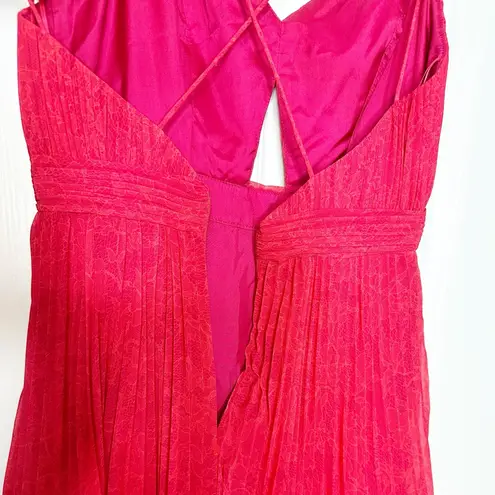 NWOT AMUR Dominique Dress in Raspberry Rose Size 2 Red