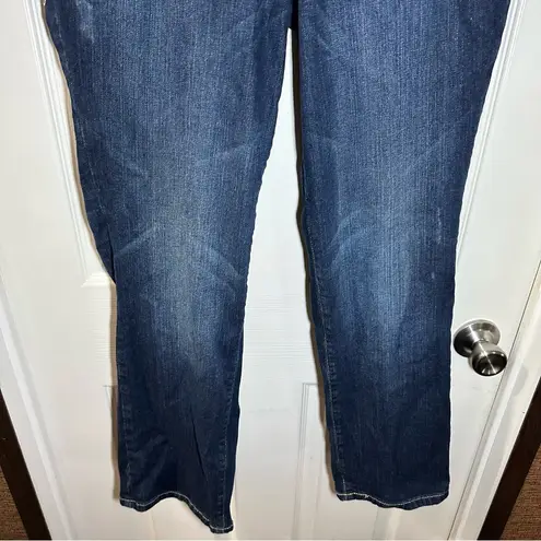 Lane Bryant  Medium/Dark Wash Denim Simply Straight Jeans size 14 petite