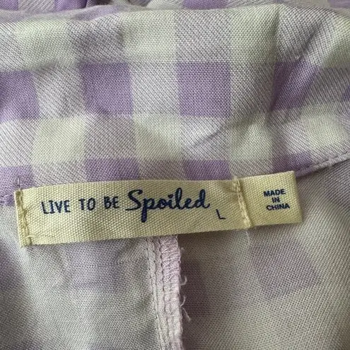 Live to be spoiled Oversized Button Down Shirt Dress Size L NWT
