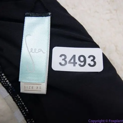 NEW Seea x Free People Georgia bikini top chevron blue black, XS